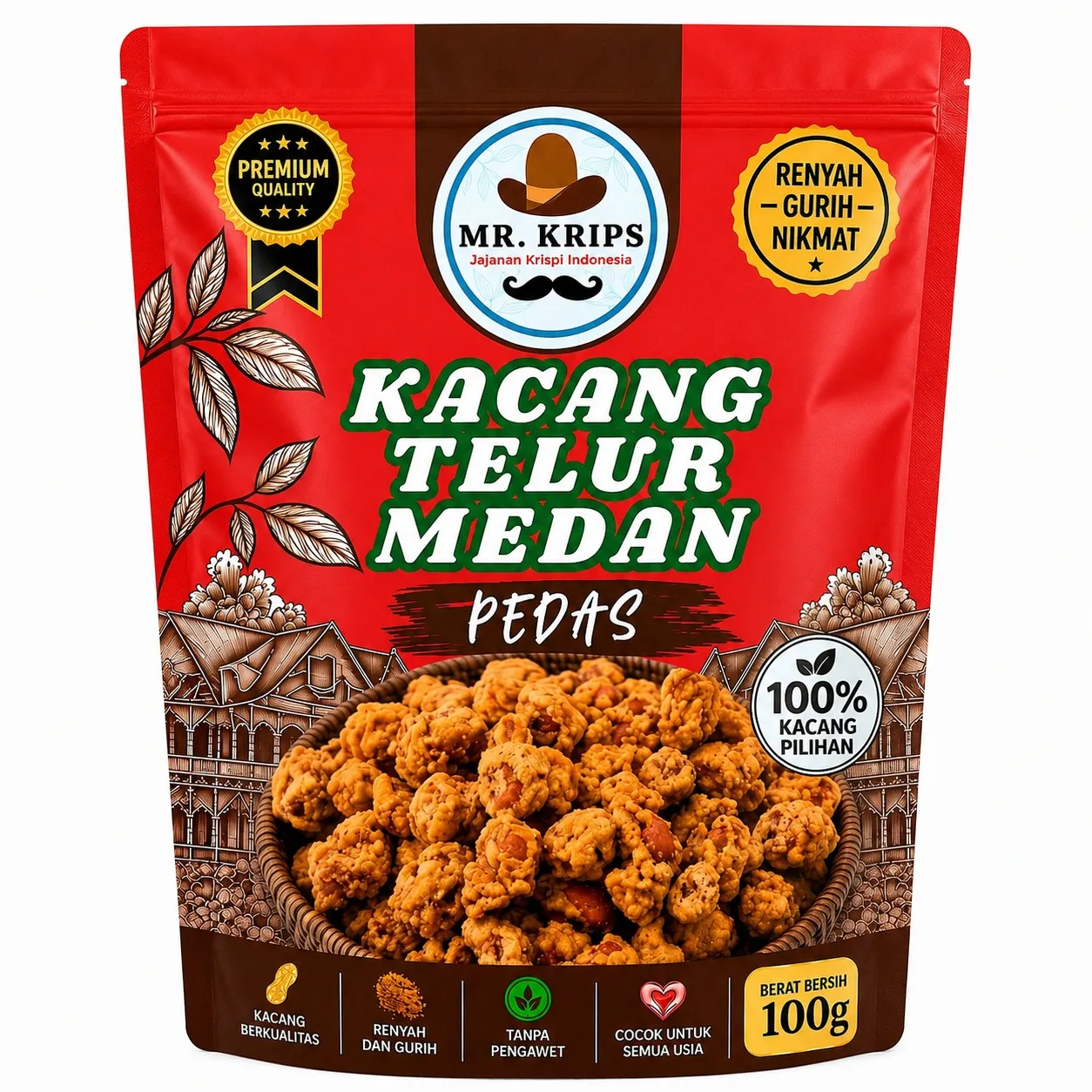 Kacang Telur Medan Pedas